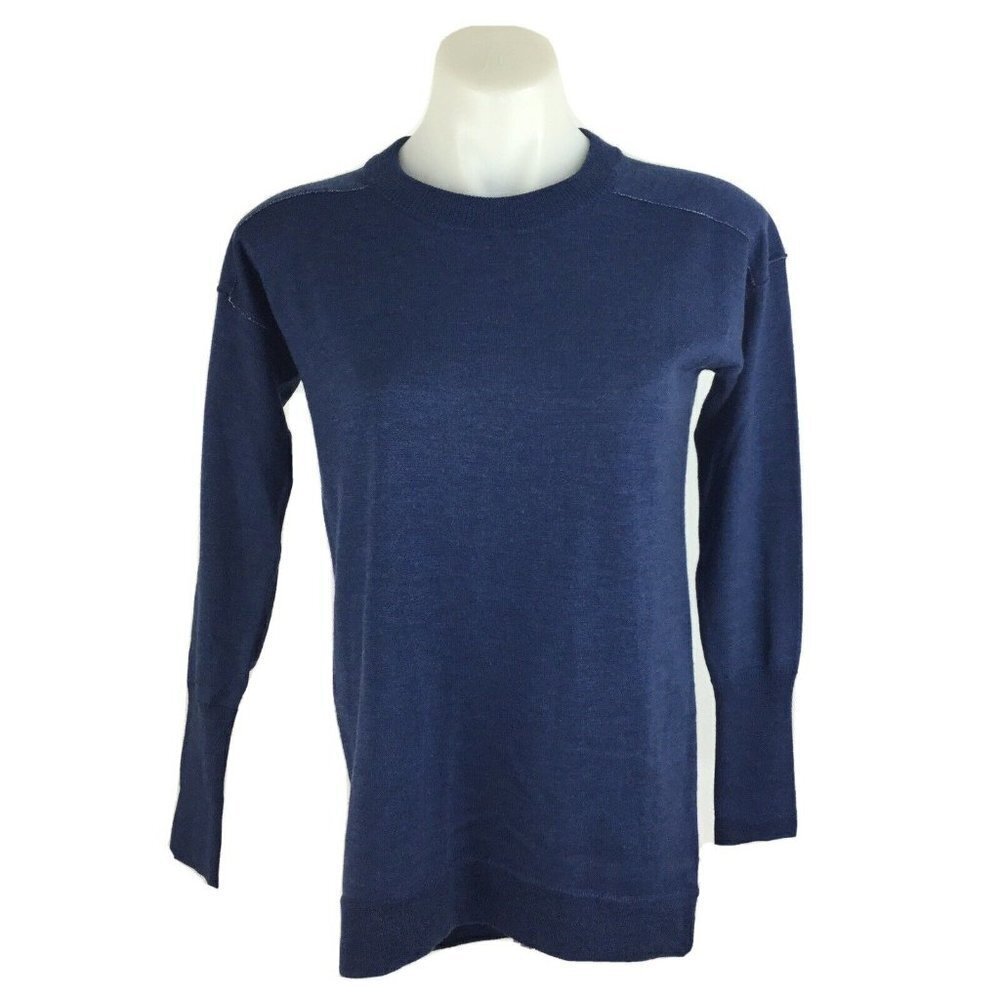 J Crew Merino Wool Cotton Tunic Sweater High Low